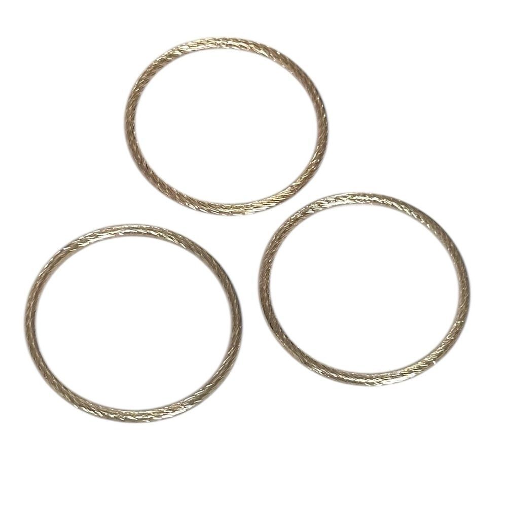 Lia Sophia Fashion Jewelry Vintage Diamond Edge Gold Bangle Bracelet